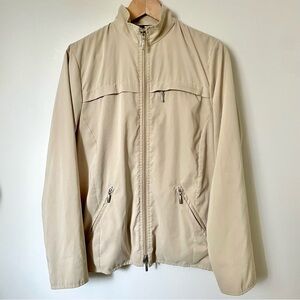 Barbour Beige Lightweight Fitted Casual Jacket L850 Windbreaker Size 8